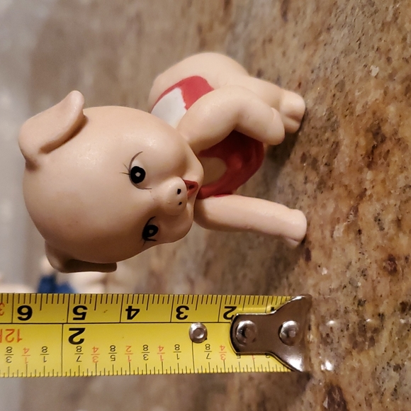 Vintage ceramic porcelain piglet figurines - Picture 10 of 17